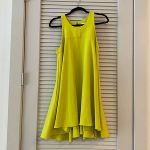 Gorgeous Milly Neon Yellow Green Trapeze Dress